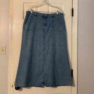 Long Denim/Jean Skirt
